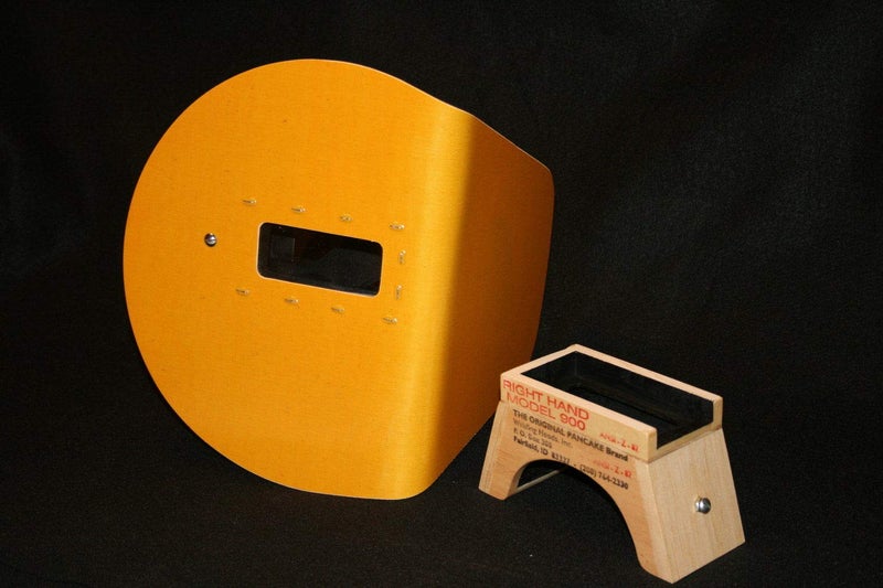 The Original Pancake Welding Hood Helmet w/Strap - Right Handed - Image 1